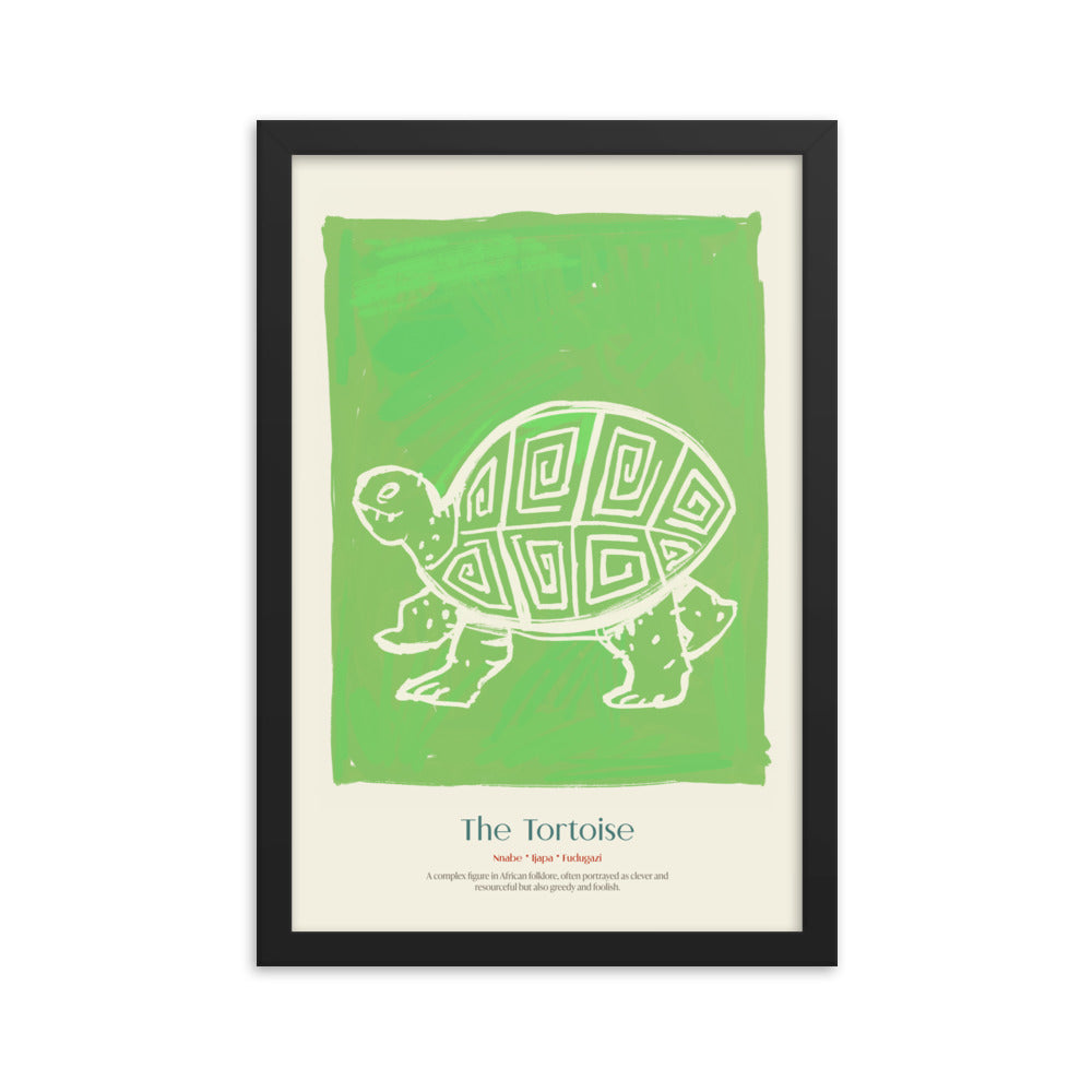 Magical Tortoise framed poster with African animals