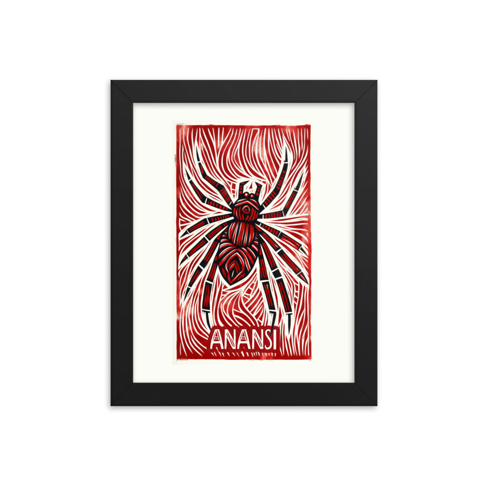 Anansi Spider framed poster as a gift