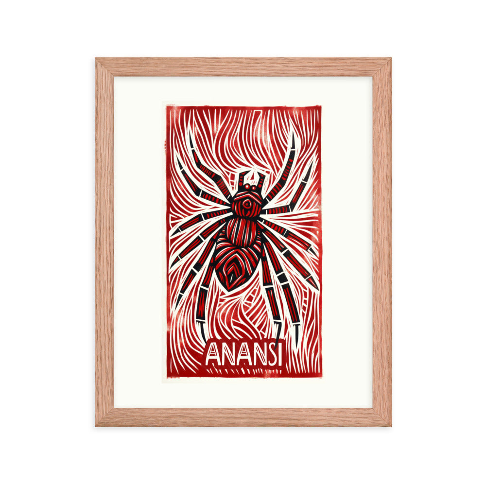 An Akan mythology framed poster for kids, offices and restaurants