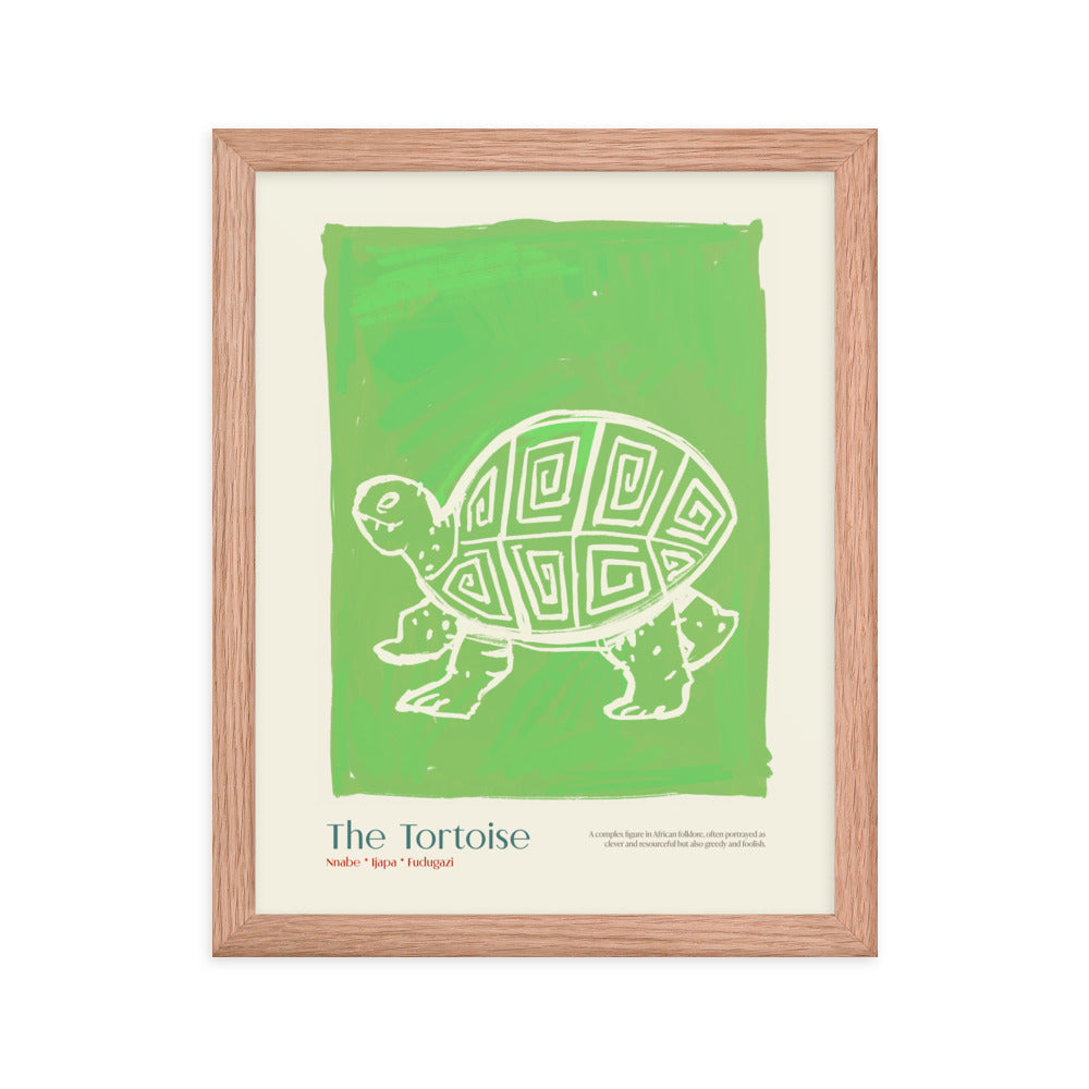 Tortoise and hare framed art print poster