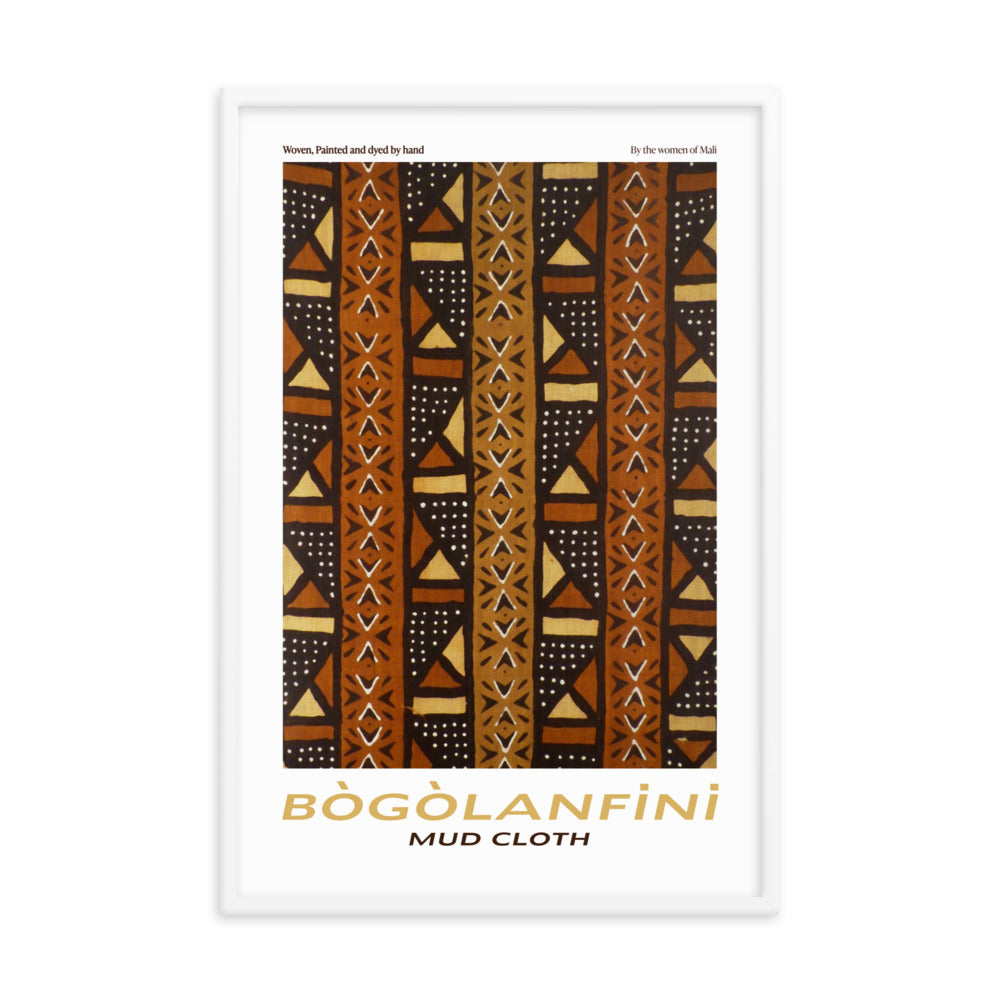 African Fabric Bogolanfini in decorative wall art design