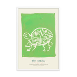 Tortoise framed poster for kids