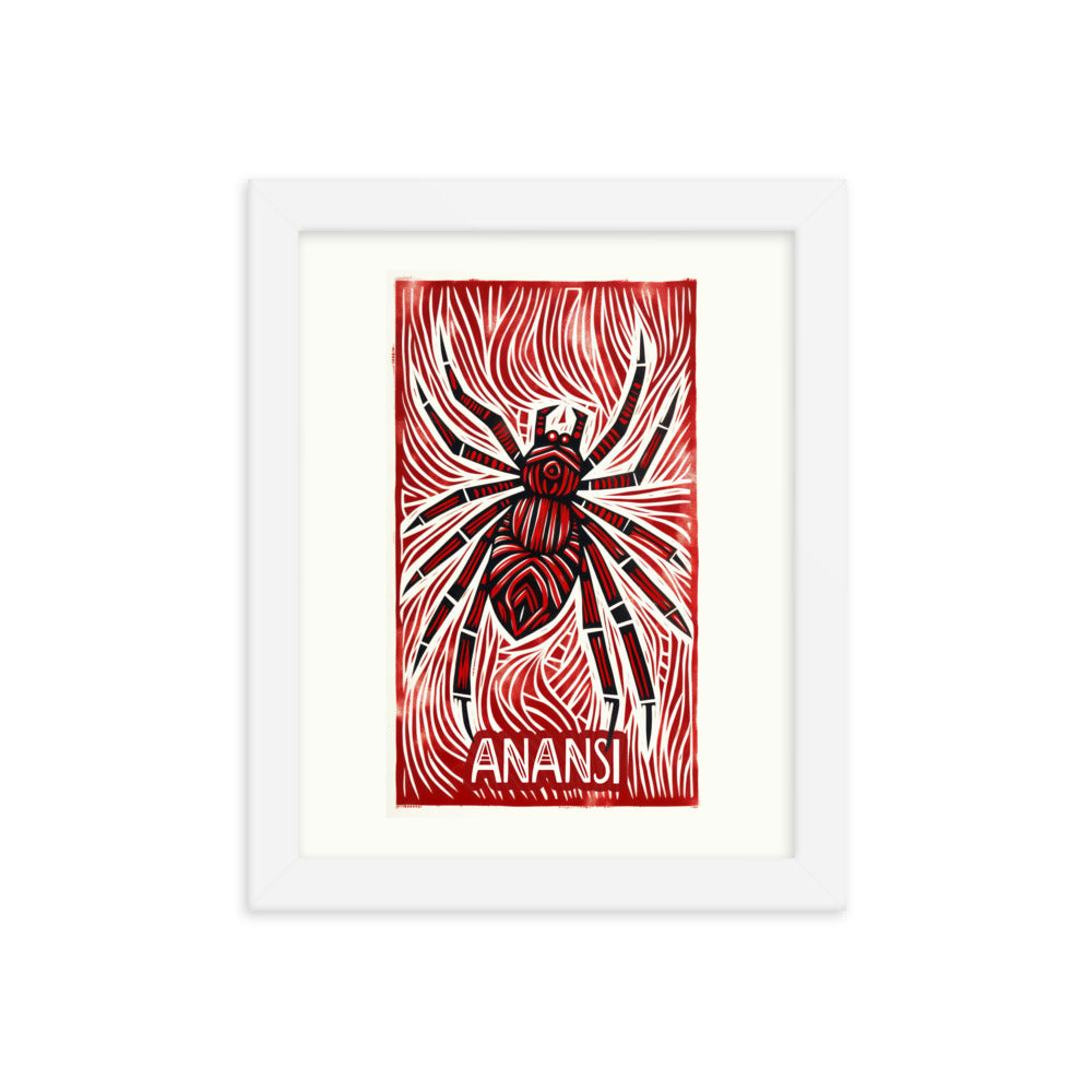 Anansi Spider framed poster affordable