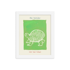 Tortoise African trickster tales framed poster