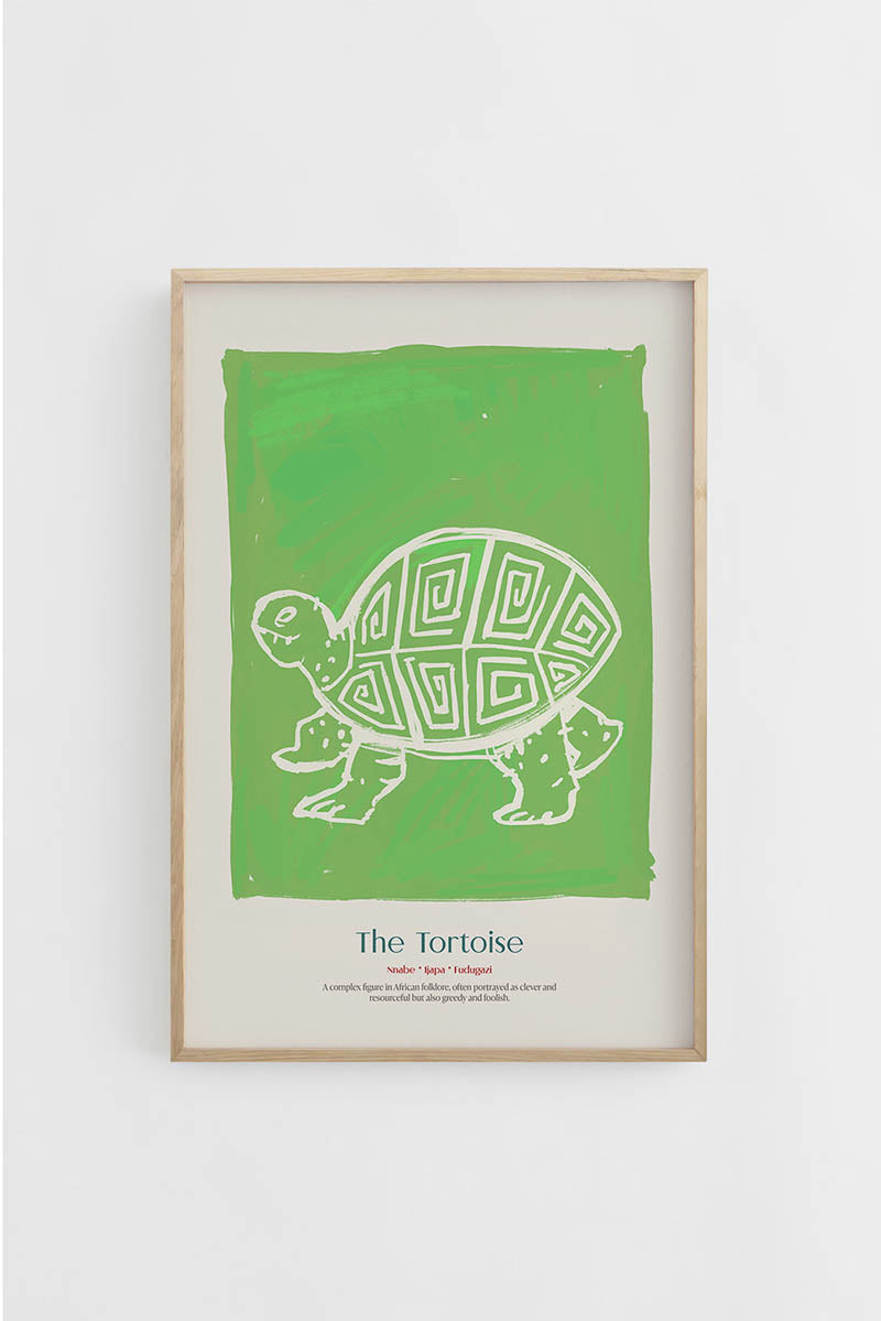 Tortoise African folklore framed poster for sale